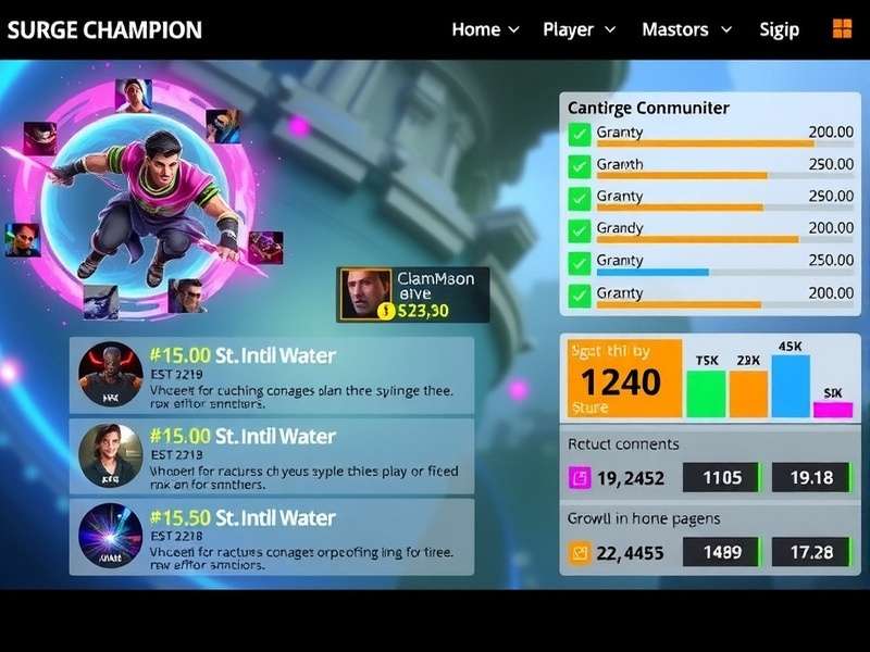 Surge Champion player statistics and growth chart