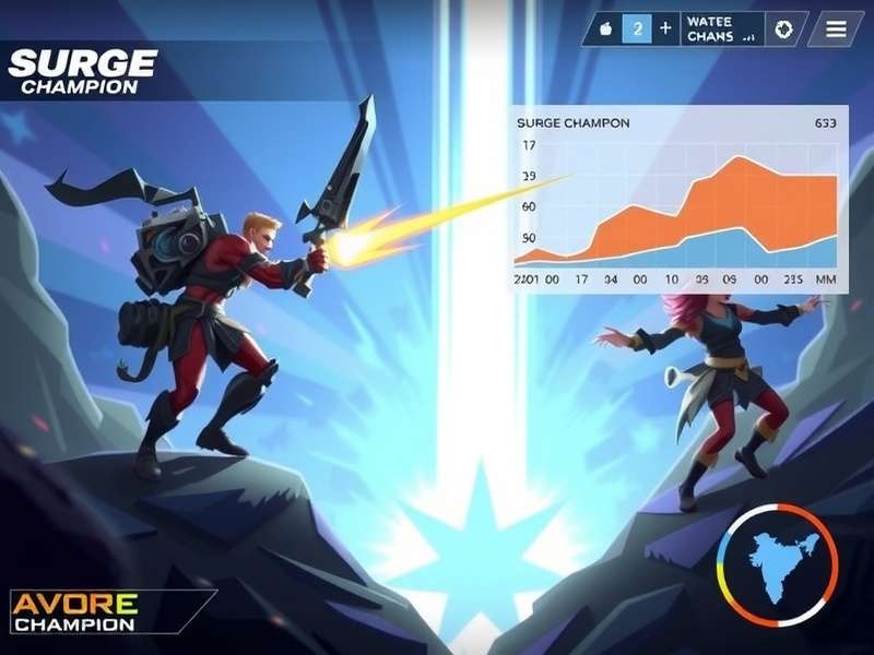 Surge Champion gameplay screenshot showing action sequences